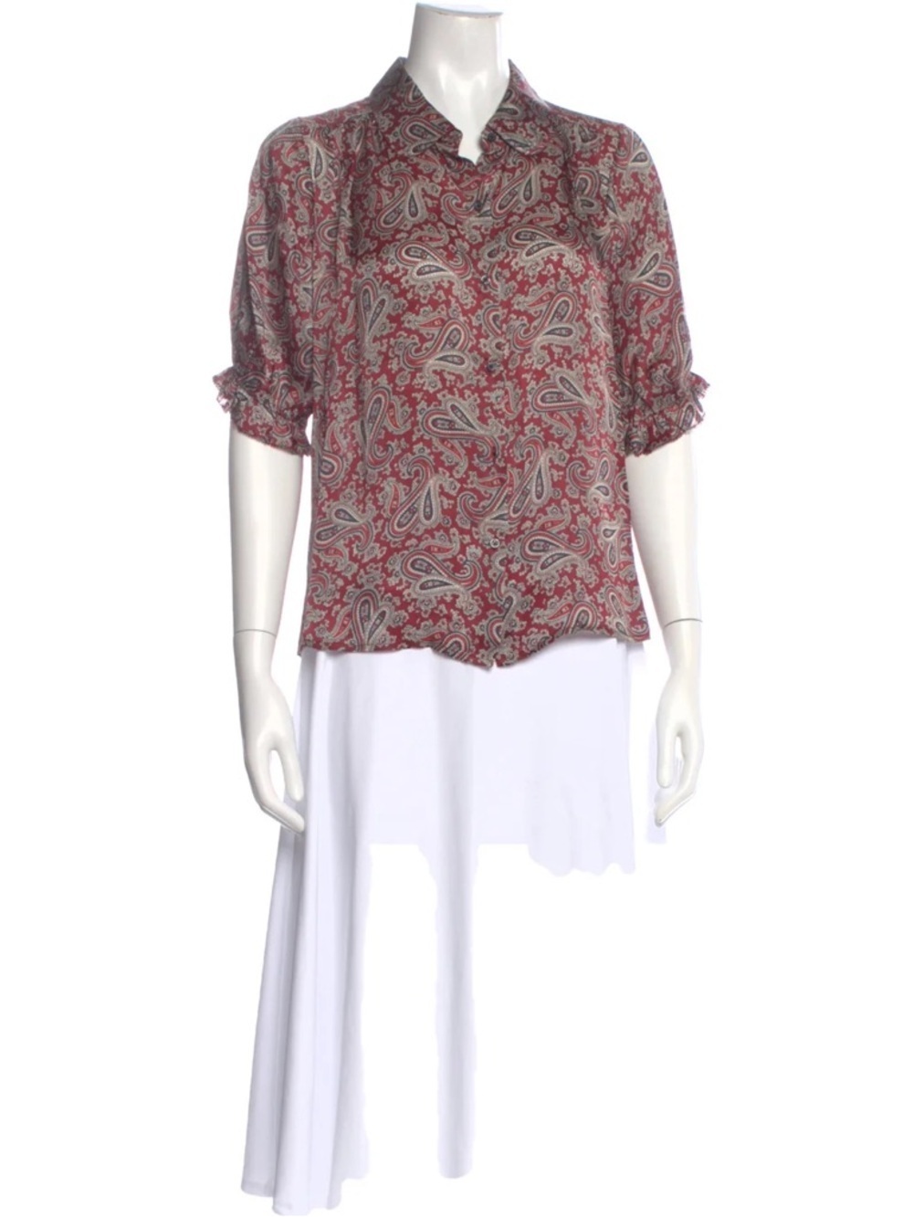 The Great Paisley Print Short Sleeve Blouse